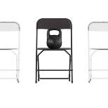 Flash Furniture Hercules™ Big and Tall Commercial Folding Chair - Extra Wide 650LB. Capacity - Durable Plastic - 4-Pack