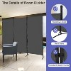 FDW Versatile 3-Panel Room Divider Folding Privacy Screen with Metal Frame Space Separator Background Wall Freestanding Room Dividers - 3 of 4