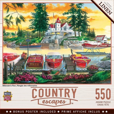 MasterPieces Country Escapes Puzzles Collection - Millionaire's Row 550 Piece Jigsaw Puzzle