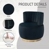 KTMBDW Swivel Barrel Chair, 360° Small Single Sofa Armchair Comfy Round Sofa Chair, Modern Round Accent Arm Chairs for Living Room Bedroom - 4 of 4
