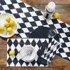 Split P Black & White Harlequin Placemat Set of 4 - 2 of 3
