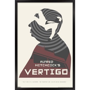Trends International Alfred Hitchcock - Vertigo (1958) Silhouette Framed Wall Poster Prints - 1 of 4