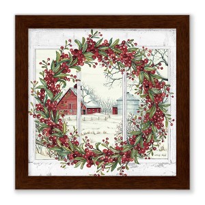 Courtside Market Cranberry Reese 8x8 Framed Art Board - 1 of 2