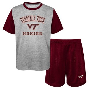 NCAA Virginia Tech Hokies Toddler Boys' T-Shirt & Shorts Set - 1 of 3