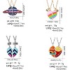 2 Pcs Friendship Pendant Necklace for Women 2-Split Best Friend Forever Necklace Funny Burger and Fries Statement Necklace Teen Girls Jewelry - 3 of 4