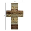Dicksons Cast Your Cares Cross Brown Plank 4 inch Paper Pocket Card Bookmark Pack of 12 - 3 of 4