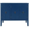 Accent Storage Cabinet MDF Storage Chest With Adjustable Shelf 3 Doors Kitchen Buffet Sideboard Entryway Console Table - 3 of 4