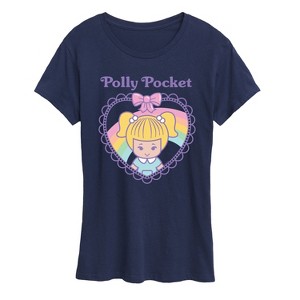 Women's - Polly Pocket - Retro Tiny Doll Grid Short Sleeve Graphic T-Shirt - 1 of 4