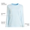Lands' End Women's Relaxed Supima Cotton Long Sleeve Crew Neck T-Shirt - 4 of 4