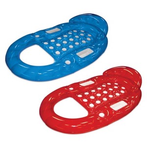 Poolmaster Deluxe French Lounge-Dual Pack Swimming Pool Floats - Blue/Red/White - 1 of 4