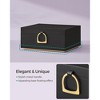 2-Tier Jewelry Organizer Box with Removable Tray & Floating Design - Compact 8.1x9.4x4.3 Inch Gift for Women - 3 of 4