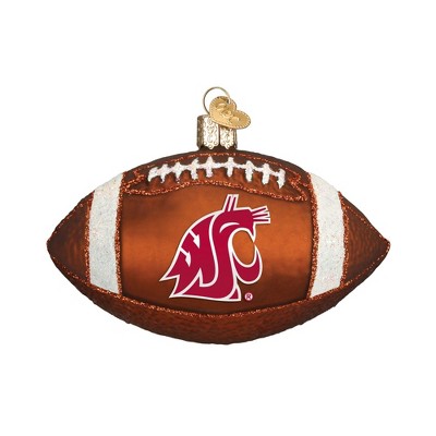 Old World Christmas Blown Glass Ornament for Christmas Tree, Washington State University Football