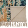 Saro Lifestyle Distressed Rug Runner, Aqua, 16" x 72" - 2 of 4