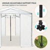 EAGLE PEAK 12'x8' Portable Large Walk-in Greenhouse, Roll-Up Zipper Entry Doors and Side Windows - 3 of 4