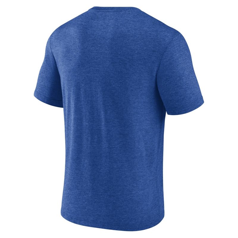 MLB Los Angeles Dodgers Men&#39;s Short Sleeve Tri-Blend T-Shirt, 2 of 4