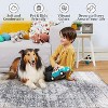Vintage Distressed Washable Area Rug - Low Pile Non-Slip Foldable Carpet Retro Printed Stain Resistant Soft Indoor Rug for Living Room Bedroom - 4 of 4