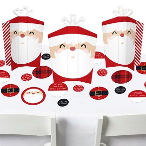 Big Dot of Happiness Jolly Santa Claus - Christmas Party Decor and Confetti - Terrific Table Centerpiece Kit - Set of 30 - 1 of 4