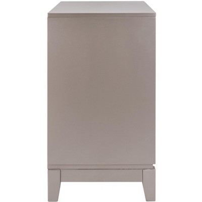 Champagne Mirrored 32" Transitional Chest with Nouveau Floral Accents