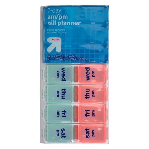 Pill Container  AM PM Pill Organizer