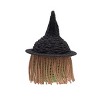 C&F Home Green Witch Handwoven Halloween Trick or Treat Candy Basket Container - 3 of 3
