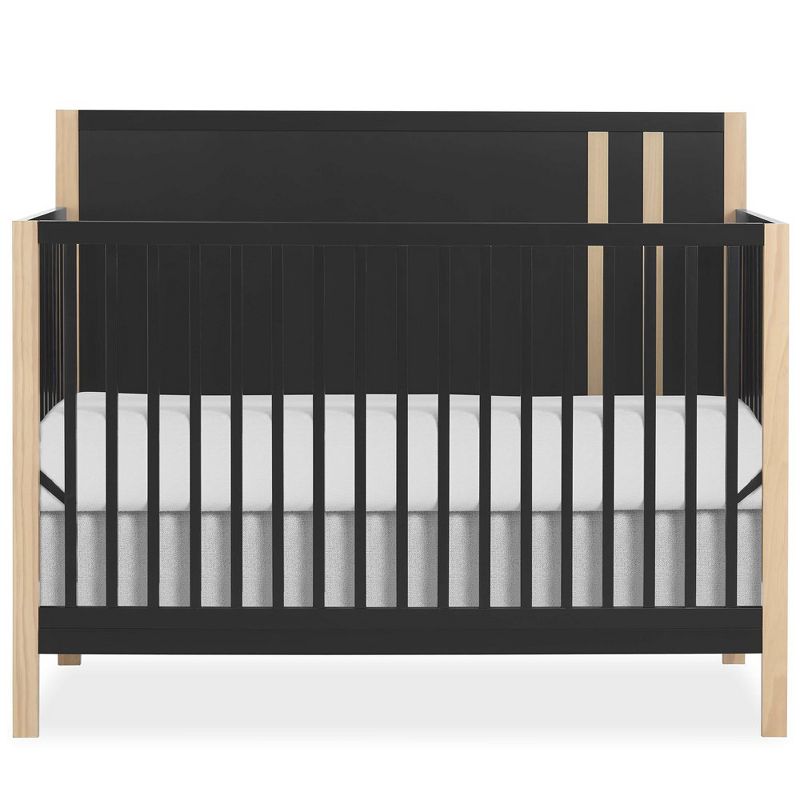 Dream On Me Soho Convertible Crib In Matte Black Vintage, JPMA & Greenguard Gold Certified, Crafted with Sustainable New Zealand Pinewood, 1 of 6