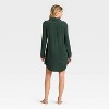 Women's Cozy Ribbed Notch Collar Nightgown - Auden™ - 2 of 3