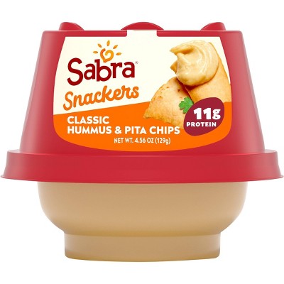 Sabra Classic Hummus with Pita Chips - 4.56oz