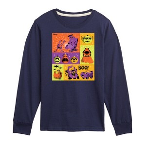 Boys' - Disney - Halloween Movie Grid Long Sleeve Graphic T-Shirt - 1 of 4