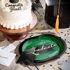 Creative Converting Graduate School Spirit Emerald Green Oval Paper Plates24ct - 2 of 4