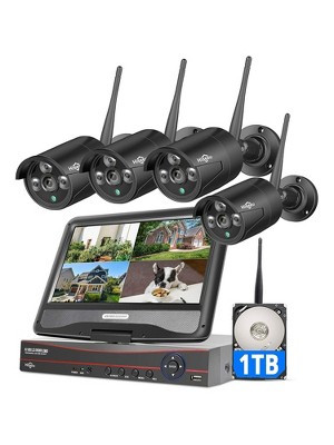 hiseeu 3mp 1080p outdoor wireless security camera