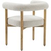 Meridian Furniture,Hyatt Boucle Fabric Dining Chair - 3 of 4