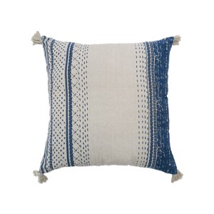 C&F Home 18" x 18" Lucas Navy Striped Throw Pillow - 1 of 4