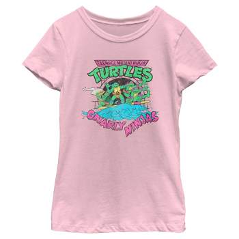 Girl's Teenage Mutant Ninja Turtles Distressed Gnarly Ninjas T-Shirt