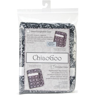 ChiaoGoo Circular Needle Case - Empty-White Ribbon