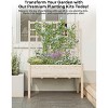Raised Garden Bed, Elevated Raised Wood Planter Box with Legs, Elevated Garden Bed for Vegetables, Standing Garden Container with Trellis - 3 of 4
