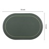 REGALWOVEN Faux Leather Kitchen Washable Heat Resistant Table Placemats 6 Pcs - 4 of 4