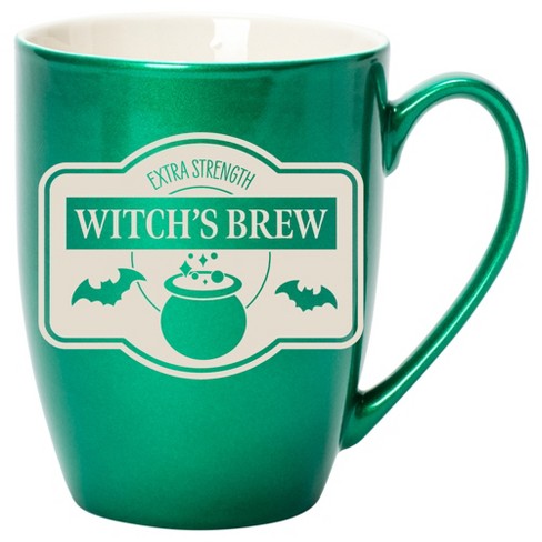 100 North Magic Potion 10 Ounce Emerald Green Metallic Finish, Comfortably Fits Your Hands, New Bone China Coffee Tea Cup Mug, Witch's Brew - image 1 of 1