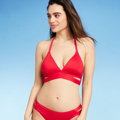 Women's Faux Wrap Halter Bikini Top - Kona Sol™