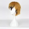 Unique Bargains Women's Wigs 12" Blonde Black with Wig Cap - 3 of 4