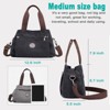 BEAFUP Hobo Handbags:Canvas Crossbody Bag with Multi-Compartment Design for Women, Medium Satchel with Vintage Charm - 3 of 4