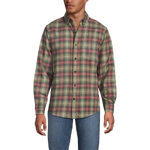 Lands' End Men's Traditional Fit Flagship Flannel Shirt - 1 of 4