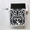 Kelvin Glamsockets -  Decorative Wall Mount Surge Protector with 3 Outlets, Dual USB Charging Ports and Phone Holder - USB Charging Center - 2 of 4