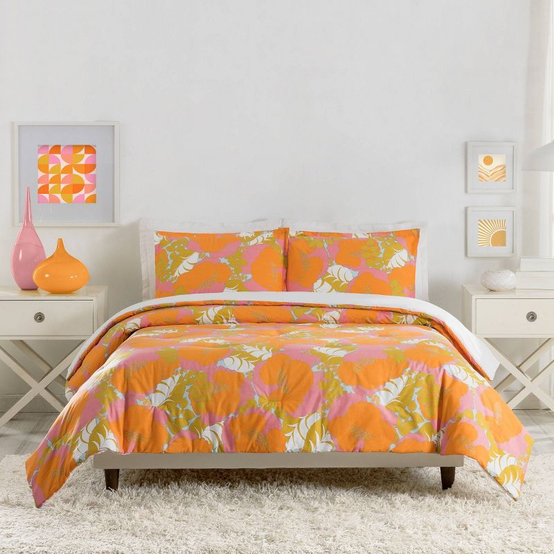 Trina Turk 3pc Summer Floral Comforter Bedding Set, 1 of 8