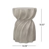 Christopher Knight Home Canis Outdoor Contemporary Lightweight Concrete Accent Side Table, Gray - image 3 of 4