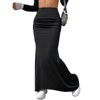 Coolmee Women's Elastic High Waist Stretchy Bodycon Skirt Maxi Long Going Out Outfit - 3 of 4