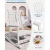 Adirondack Outdoor Rocking Chair - All Weather HDPE Plastic, Wide Armrests, Classic Fire Pit Chair, Easy to Install, Supports 380LBs - 2 of 4