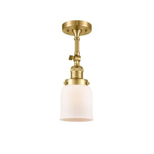 Bell - 1 Light Semi-Flush Mount In Industrial Style-13.5 Inches Tall and 5 Inches Wide - 1 of 1