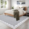coucheta Multi-size Washable Area Rugs for Living Room, Modern Non-Slip Low-Pile Carpet with Rubber Back, for Bedroom, Dining, Office, Entryway - 2 of 4