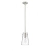 Kira 1-Light Pendant - Modern Steel Design with Clear Glass Shade, Dimmable, 60W - 2 of 4