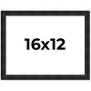 PosterPalooza | 16x12 Thin Barnwood Picture Frame, UV Acrylic, 2 Finishes - Grey and Black - 2 of 4